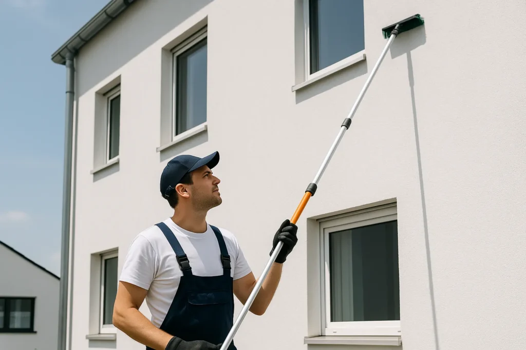 Fassadenpflege richtig: Zeit & Methoden für saubere Gebäude