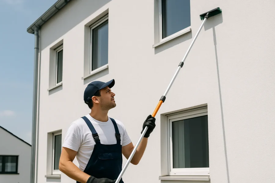 Fassadenpflege richtig: Zeit & Methoden für saubere Gebäude