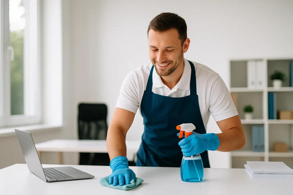 Büroreinigung effektiv planen für gesundes Arbeiten