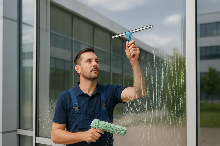 Fensterreinigung Gewerbe: Glasarten richtig reinigen