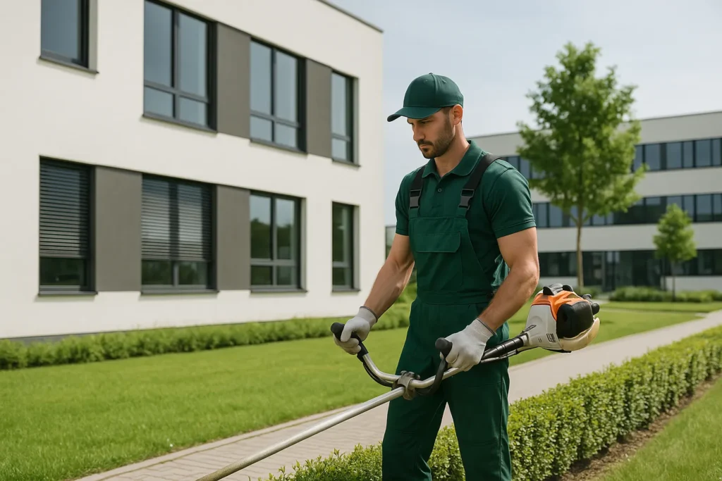 Gewerbliche Außenanlagen: Pflege für bestes Image