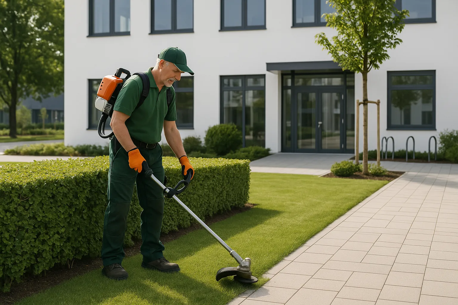 Gewerbliche Außenanlagen: Pflege für bestes Image