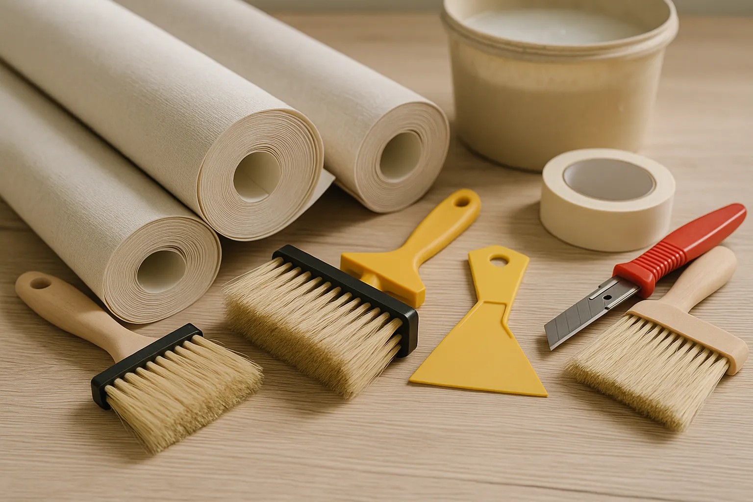 Tapezierbedarf richtig wählen – Materialien & Werkzeuge