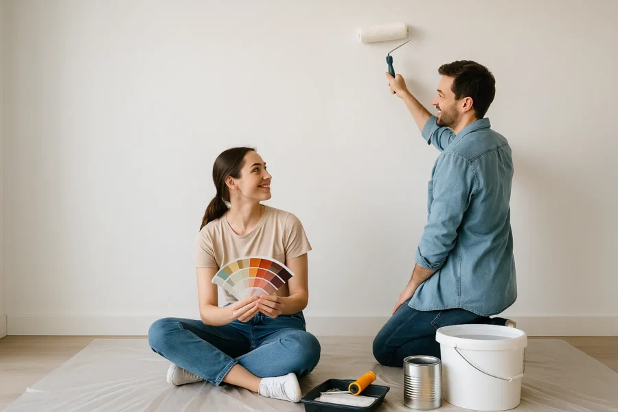 Wohnungsanstrich planen: So gelingt der Neuanstrich stressfrei